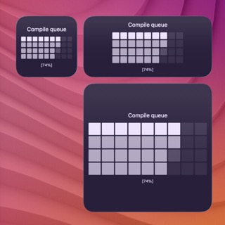 Matrix progress widget style