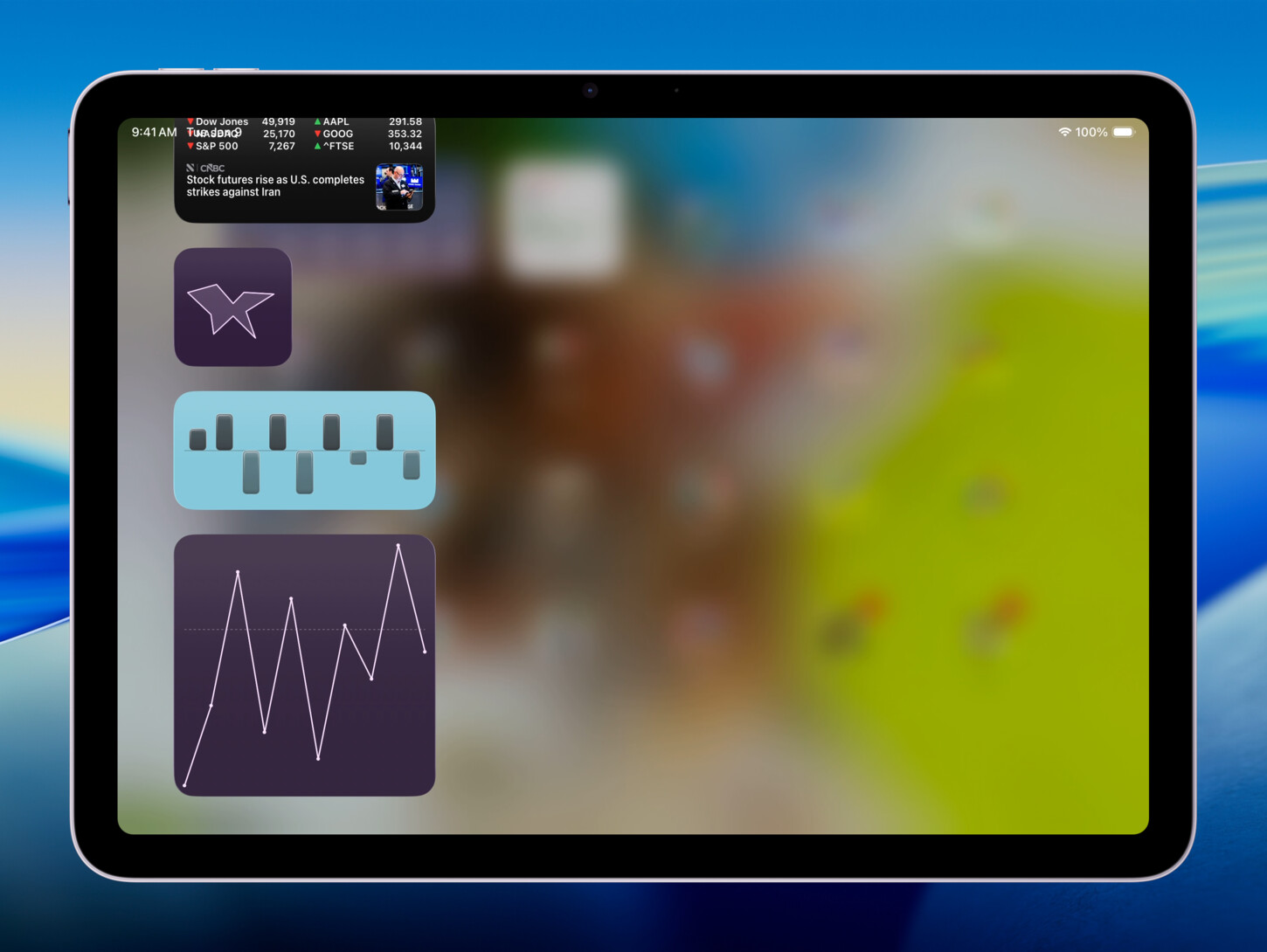 iPhone chart styles B widget screenshot