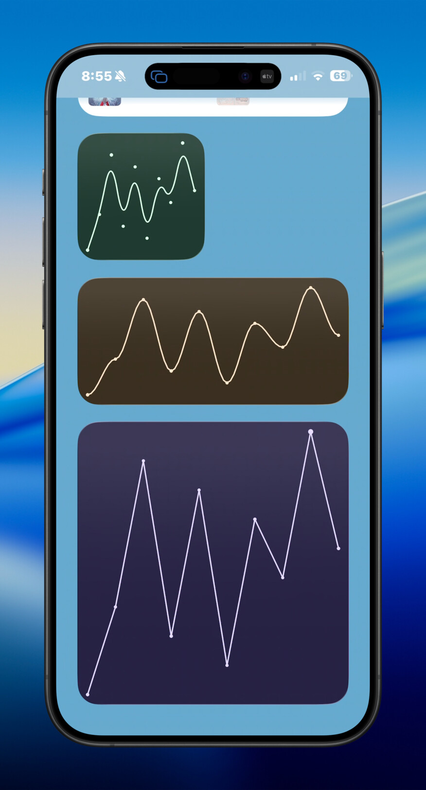 iPhone chart styles