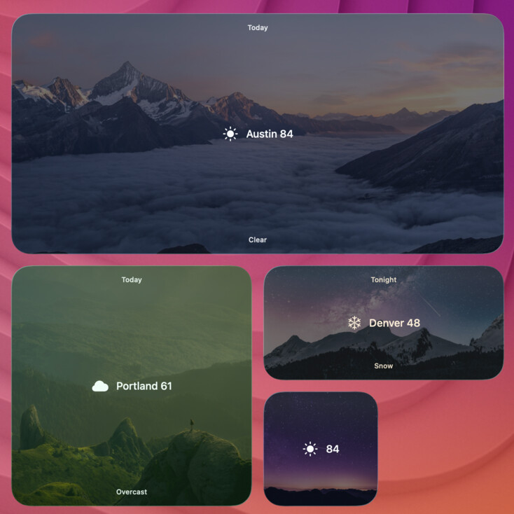 background-image-text widget screenshot