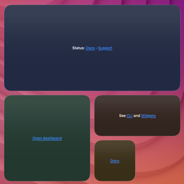 text-markdown-links widget screenshot