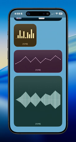 iPhone chart height widget screenshot