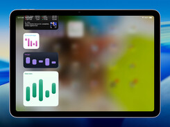 iPhone chart range bar glass widget screenshot