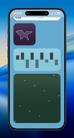 iPhone chart styles B widget screenshot
