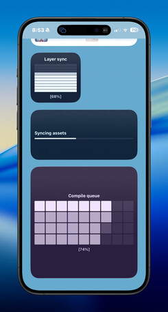 iPhone progress stack widget screenshot