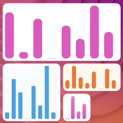 chart-sparkline-radius widget screenshot