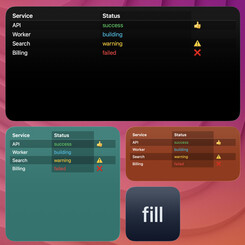 table-layout-fill widget screenshot