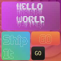 terminal-output-figlet widget screenshot