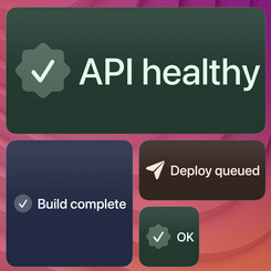 text-icon widget screenshot